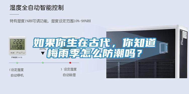 如果你生在古代，你知道梅雨季怎麽防潮嗎？