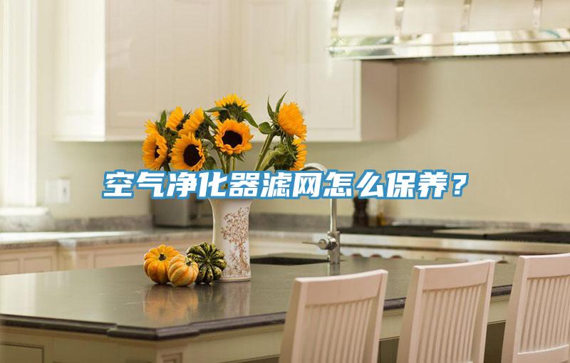 空氣淨化器濾網怎麽保養？