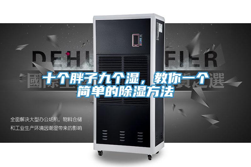 十個胖子九個濕，教你一個簡單的除濕方法