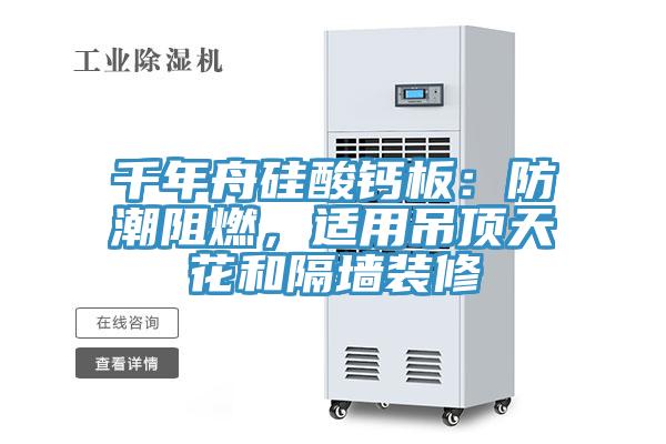 千年舟矽酸鈣板：防潮阻燃，適用吊頂天花和隔牆裝修